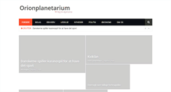 Desktop Screenshot of orionplanetarium.dk
