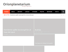 Tablet Screenshot of orionplanetarium.dk